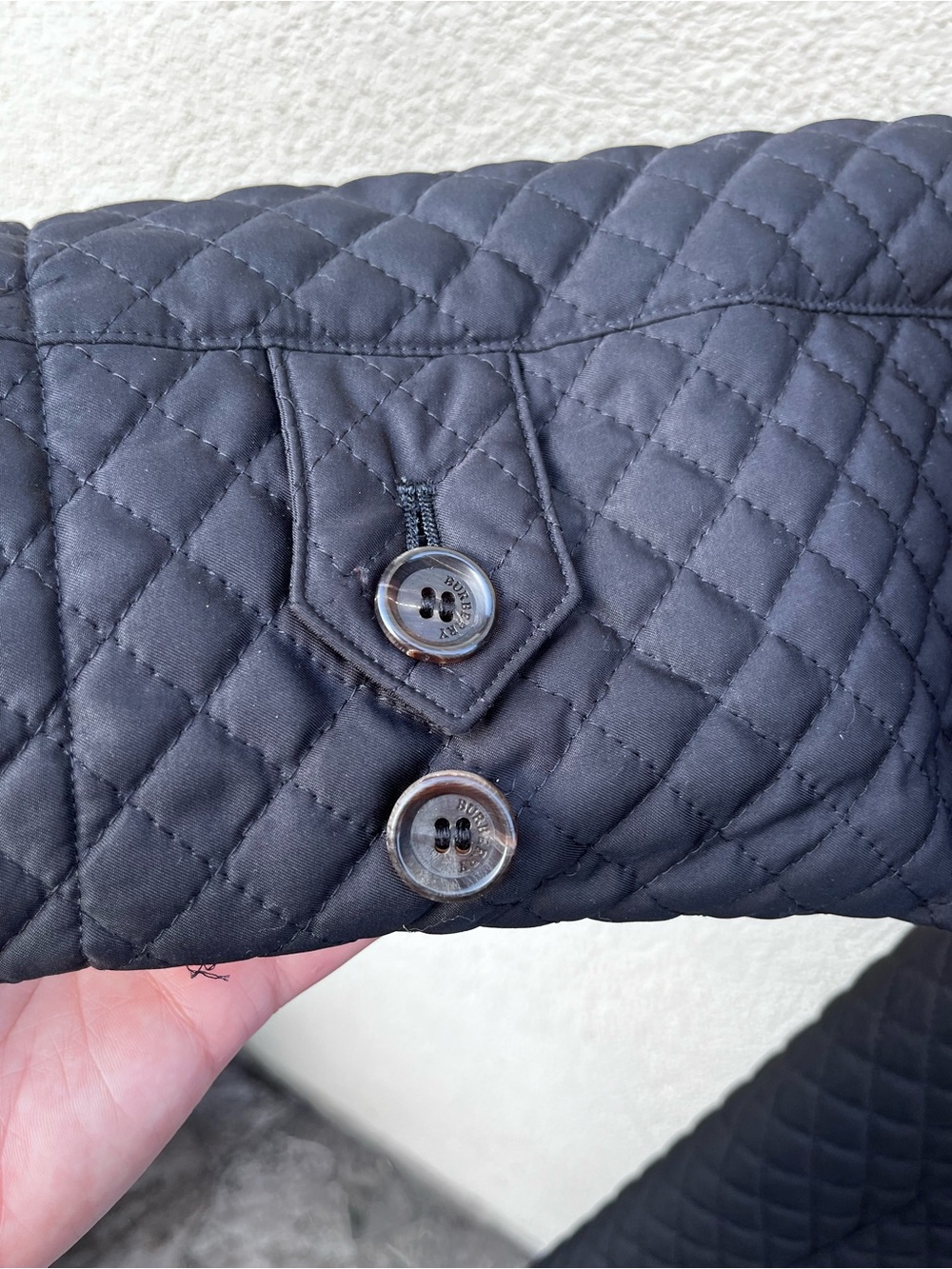 Burberry Black Quilted Hooded Trench Coat with Signature
Check Lining - Picture 15 of 15